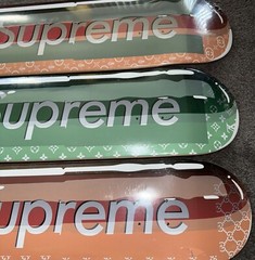 3 DENIAL SUPREME LV & GUCCI PRINT PILL SKATE DECK 1XRUN RARE ARTIST PROOF & #