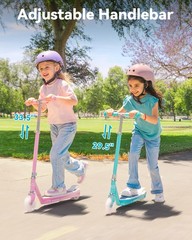 Gyroor KS2 Kids Electric Scooter for 6-12Years with Adjustable Handbar-Blue