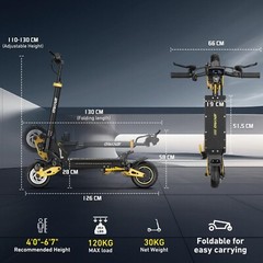 iENYRID ES1 Offroad EScooter 48V20.8Ah Folding Electric Scooter 2400W Dual motor