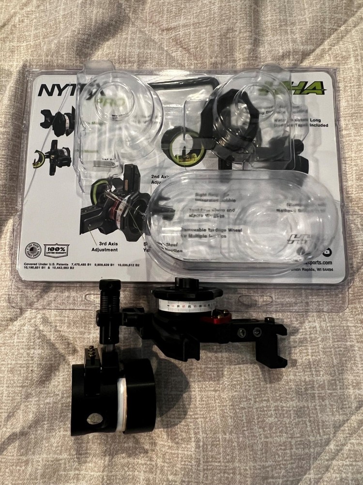 HHA NYTRX PRO X3 3-Pin Bow Sight Picatinny Mount .010 Pin Diameter Right Hand