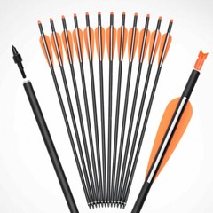 20 inch Archery Crossbow Carbon Arrows Bolts Targeting Hunting Shooting 6/12pcs
