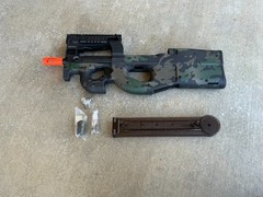 EMG KRYTAC FN Herstal P90 Airsoft AEG Training Rifle w/ Custom Cerakote BLK CAMO