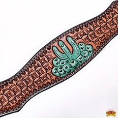Western Headstall and Breast Collar Set HILASON Tooled Leather Horse Bridle Tack