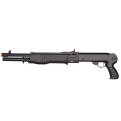 DOUBLE EAGLE M63 Pump Action SPAS Tri-Shot Burst Airsoft Shotgun