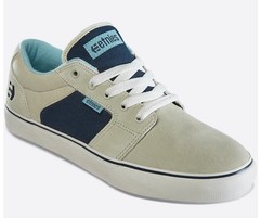 ETNIES BARGE LS Skateboard Skate Shoes Men’s 10 Tan/Navy New In Box!