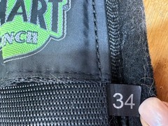 Weaver Smart Cinch Black Felt Western Horse Cinch Girth ~34″ ~ Used 1X