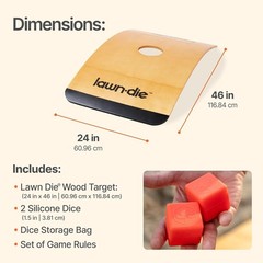 Lawn Die Outdoor Toss Game – Die Meets Cornhole Free Shipping