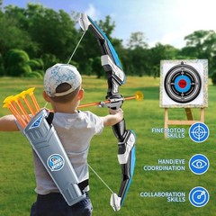 Kids Bow and Arrow Set, LED Light Up Archery Toys Set for Kids Ages 4-8 8-12