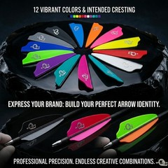 Fusion X-II SL | 2.1″ | 100pk | Yellow High-Performance Arrow Fletching Vanes…