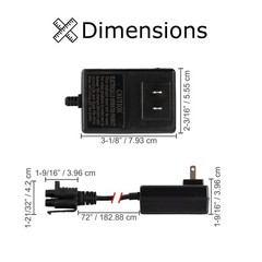 12 Volt Battery Charger with B-Type Connector for Kids Electric Ride-On Toy