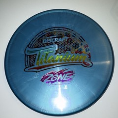 Discraft Titanium Zone Blue 176g 4 3 0 3 Putt & Approach Disc