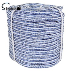 3/4 Inch × 200 Feet 24 Strand Braided Rope Arborist Tree Rope Blue And White