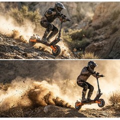 Dual Motor Electric Scooter Adults 1600W Off-road E-Scooter 32MPH 35Miles W/ APP