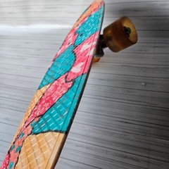 Unbranded Penny Cruiser Skateboard Unisex OS Multi Color Pop Art Graphic Lights