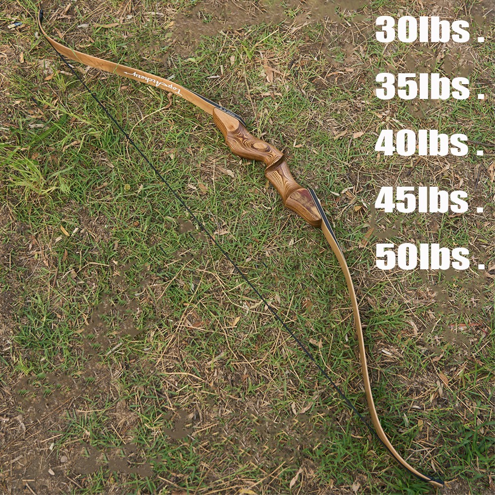 30-50lbs Right Hand 60″ Takedown Recurve Bow Archery for Adult Hunting Shooting