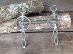 Antique iron twisted driving horse bit, 100+ years old, good condition