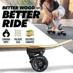 Magneto Mini Cruiser Skateboard Maple Wood 27.5″ x 7.5″, Tribal