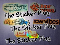 Fre$h Jive /Raw Vibe$ Sticker Pack Lot Of 5 Different Ones, 2 Of Each One. Rave