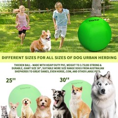 30 Inch Dog Horse Ball with 2 Covers, Giant Herding Ball for Dog Blue Heelers…