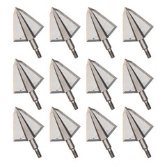 12Pcs 150Grain 404C Stainless steel Broadheads Crossbolt Bow Hunting Arrow Tips