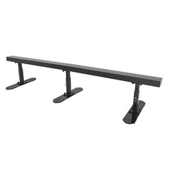 6ft Flat Bar Skate Rail Adjustable Skateboard Ramp Grind Rail For BMX & Scooters