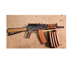 LCT AKS74U Airsoft Electric Gun Upgraded. with Magazines, Sling and Scope Mount
