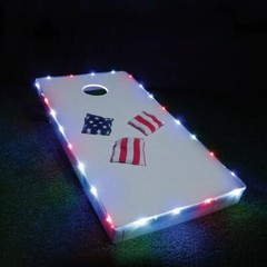 Brightz – TossBrightz Cornhole Led Lights, American Flag, 2-Pack