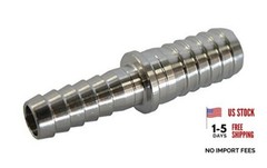 3/8” X 1/4″ Stainless Steel Barb Hose Splicer Adapter Connector