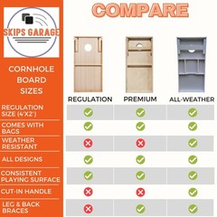 Cornhole Boards Skips Garage Dark Grey Lime Pyramid Foldable Legs Bags