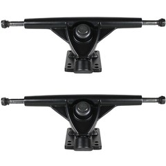 RKP Black Longboard Trucks Wheels Package 62mm x 38mm 83A 186C Red Clear