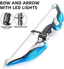 Suction Cup Arrow Archery Set for Kids – LED Light, Quiver & Targets Included