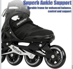 Adult Inline Skates for Men Women, Fitness Blades w Aluminum Frame Size 14 Mens