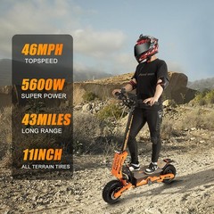 Off-road Electric Scooter For Adults 5600W 60V 27AH 50MPH E-Scooter With Seat
