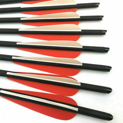 12Pcs 20″ Crossbow Bolts Carbon Arrows Half Moon Nocks 8.8mm Shaft OR Broadhead
