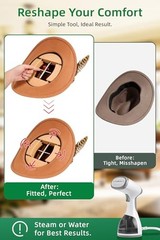 Hat Stretcher for Fitted Hats Large Size Cowboy Hat Stretcher 4-Way Extender