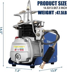 YONG HENG 4500PSI 30Mpa High Pressure PCP Air Compressor Pump Rifle Airgun Scuba