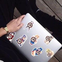 50pcs Sexy Anime Girls Hentai Stickers – Diy Graffiti Decals for Phone, Laptop🔥