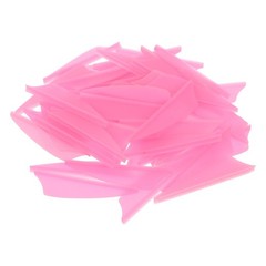 60 Pcs Plastic Arrow Fletching Shield Shape Vanes For Archery Shooting