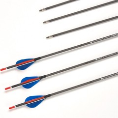 31″ Pure Carbon Arrows Real Feather Spine500-900 Archery Bow Hunting Shoot 12PCS