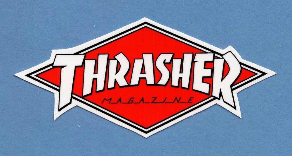 Thrasher Magazine DIAMOND Skateboarding Sticker red