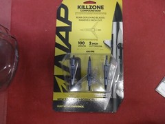 NAP Killzone Crossbow Broadhead 100 Grain 2 Inch Cutting Diameter Three Pack