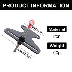 Full Metal Needle Recurve Bow Sight, Single Pin Aiming Tool for Beginners