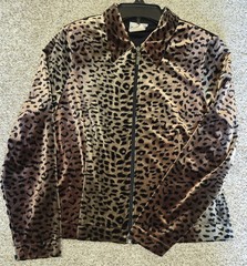 Joseph Ribkoff Gold & Rust Leopard Animal Print Jacket Great DIY JACKET – sz 12