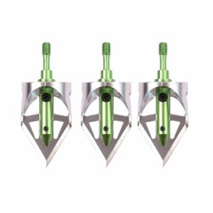 Broadheads Fixed Blade100 Grain 360 Cut Hunting Archery Arrow Tip 3Pack 3 Color