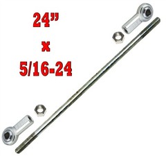 Universal 24″ x 5/16-24 Tie Rod Steering Kit Set Go Kart Off Road Cart Parts NEW