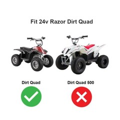 Razor Dirt Quad 24v Battery Replacement Set with Wire (9ah High Capacity)