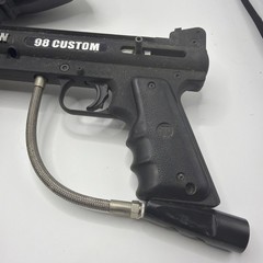 Tippmann Model 98 Custom Platinum Paintball Gun With Barrel Feeder Loader Hopper