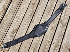 Devoucoux Black/Black Padded Anatomic English Jumper Girth – 52″/130cm – NWT!