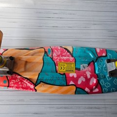 Unbranded Penny Cruiser Skateboard Unisex OS Multi Color Pop Art Graphic Lights
