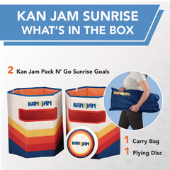 Kan Jam Pack ‘N Go Travel-Foldable Outdoor Disc Toss Game for Back Yard, Beach,